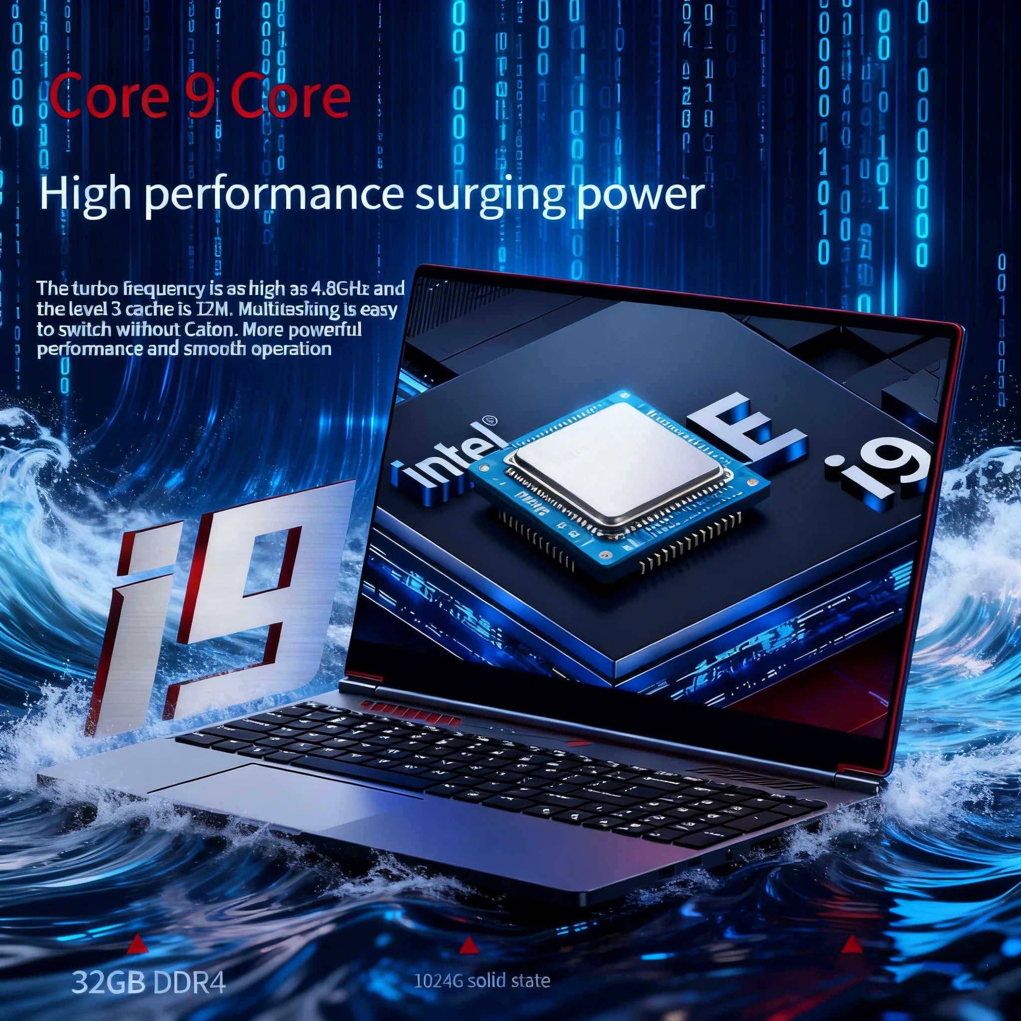 New Ultra Slim Laptop Intel Core i9 10885H GTX1650 4G 16" 32GB RAM 2TB SSD Gaming PC Office Study Computer PC Windows 11 Pro