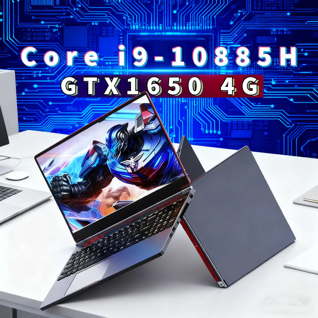 New Ultra Slim Laptop Intel Core i9 10885H GTX1650 4G 16" 32GB RAM 2TB SSD Gaming PC Office Study Computer PC Windows 11 Pro