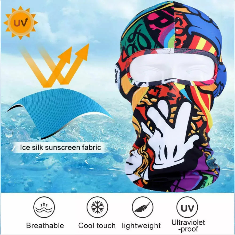 Face Mask Outdoor Sports Balaclava Sheisty UV Protection Breathable Cover Neck Shield Headgear Cycling Riding Motorcycle