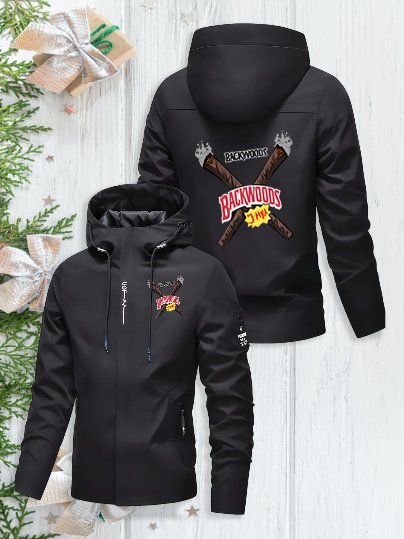 Windproof Hooded Jacket - Cozy "Backwoods" Windbreaker